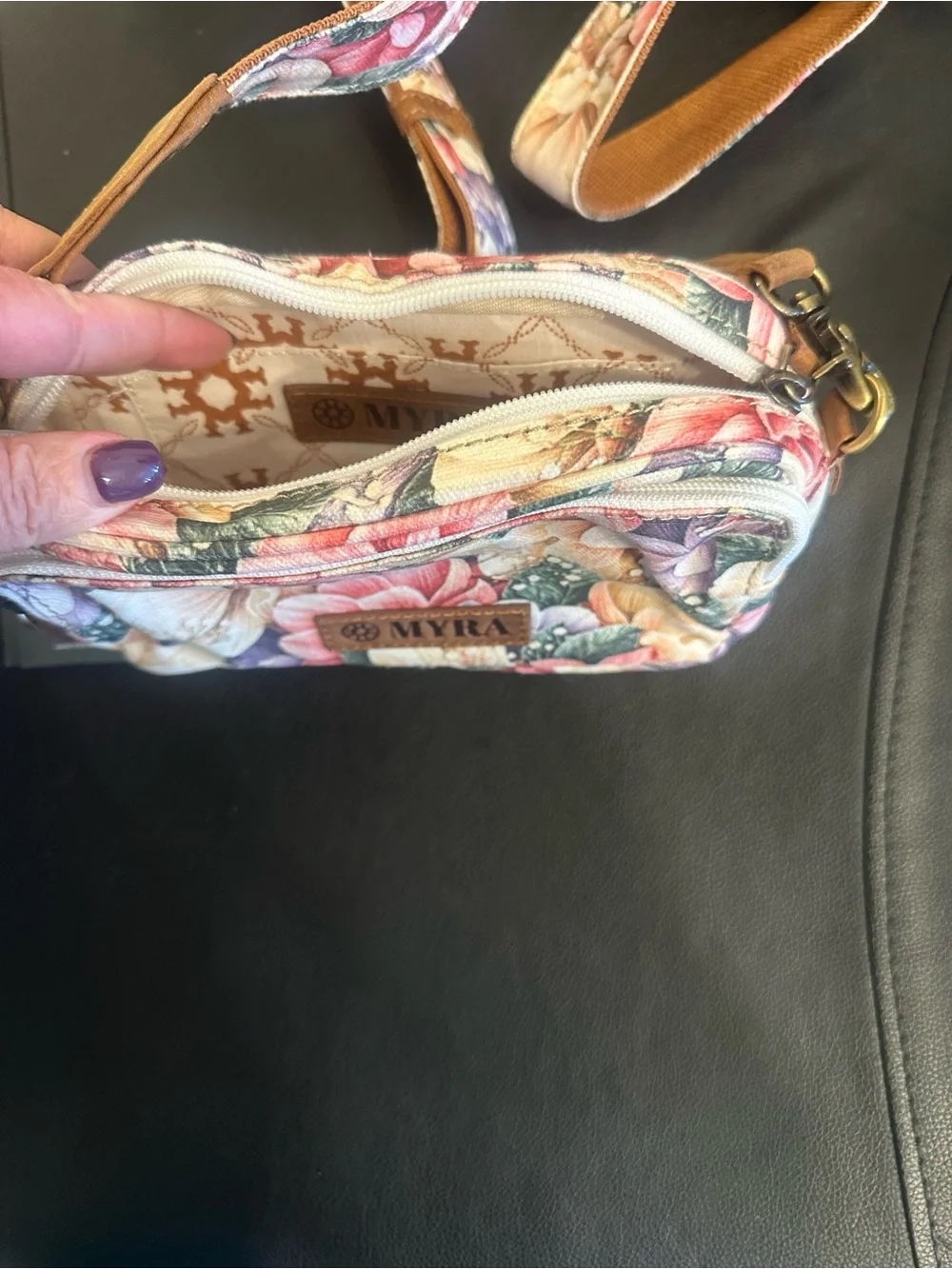 Myra Bag Floral Crossbody in Pink, Yellow, Purple, Green